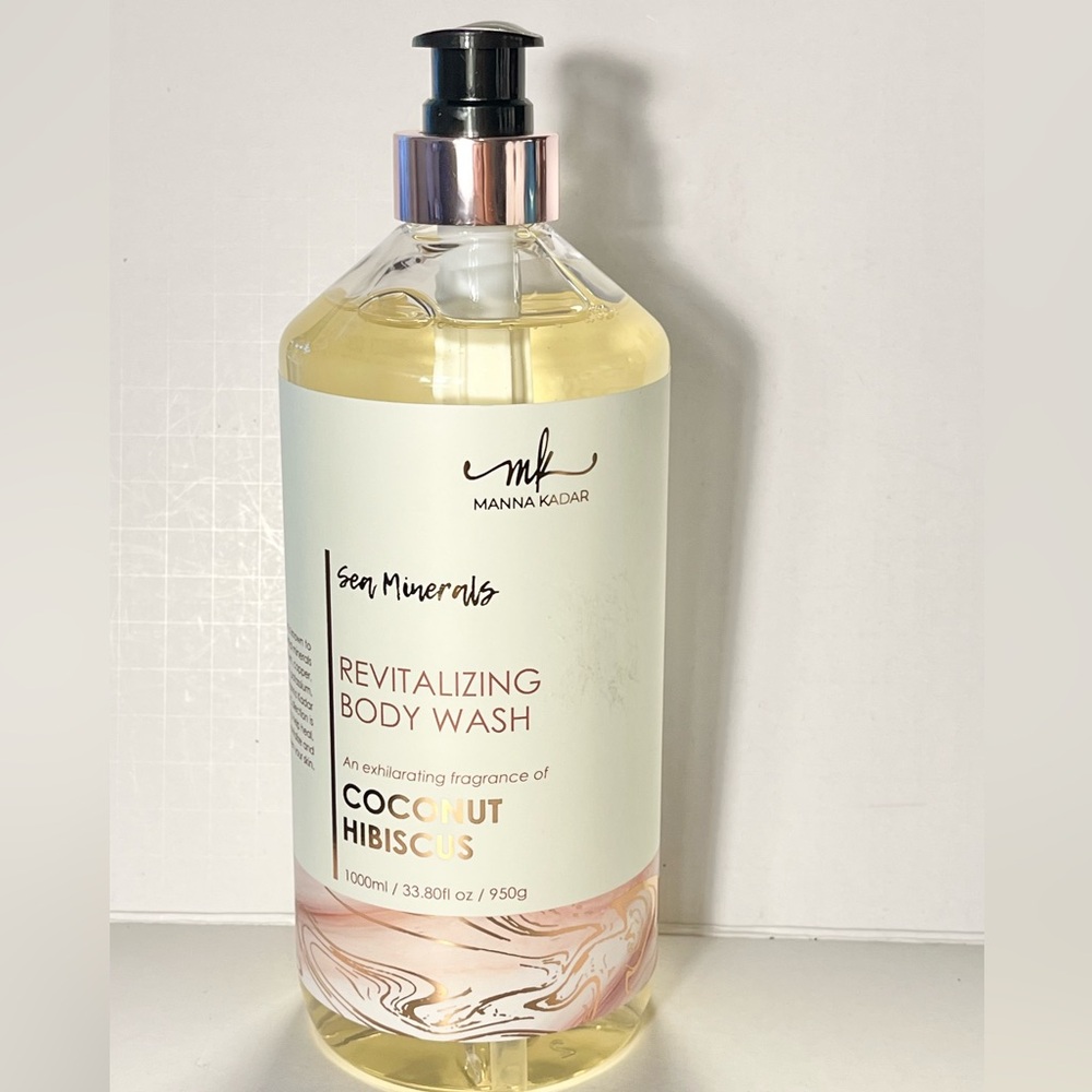 Manna Kadar Revitalizing Body Wash Coconut Hibiscus Sea Minerals 33.80 FL Oz New